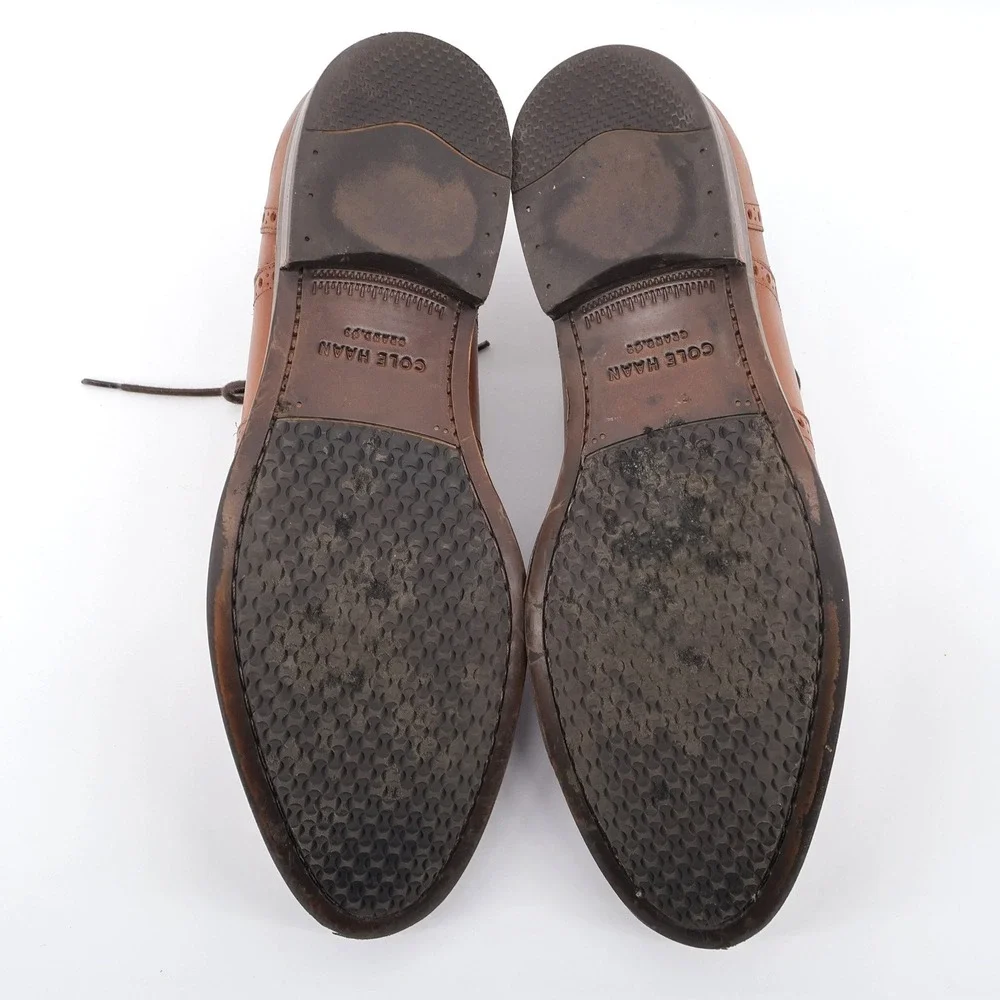 Cole Haan Grand 360 Wingtip Oxford Tan Mens Size‎ 9 M C29999 Dress Shoes
